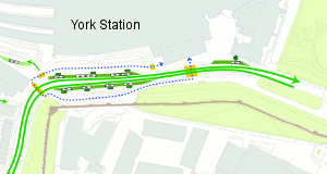 This map shows the locations of the new proposed bus stops.