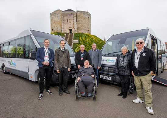 New Dial &amp; Ride buses at Clifford's Tower
